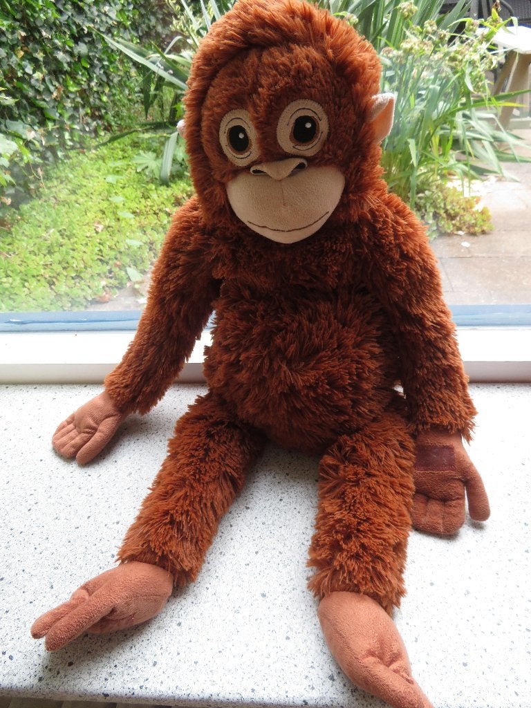 Aap Orang Oetan van IKEA Djungelskog, IKEA, Ophalen of Verzenden, Zo goed als nieuw, Middelgroot (20 tot 80 cm)