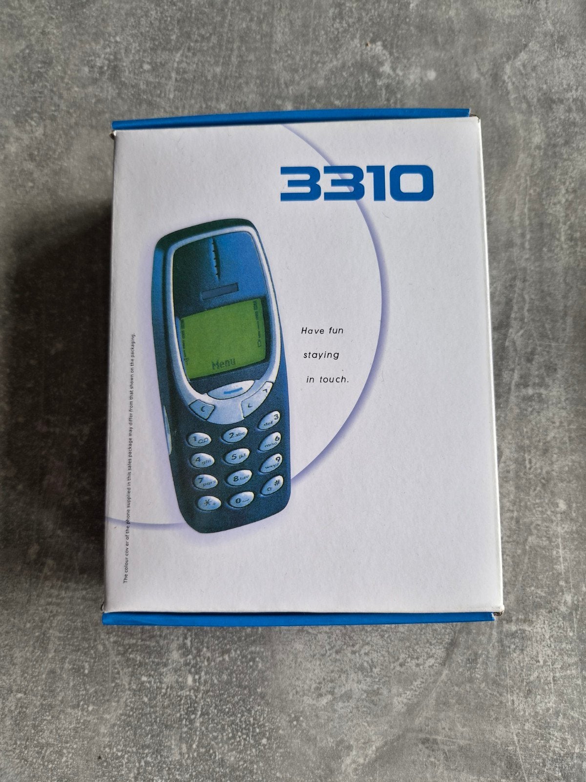 Nokia 3310 – originele klassieker – in originele verpakking, Ophalen, Blauw, Geen camera, Zo goed als nieuw
