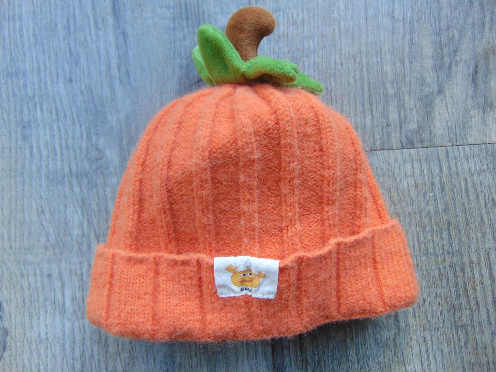 Pompoen muts oranje maat 86 / 92, Meisje, Ophalen of Verzenden, Zo goed als nieuw, Maat 86