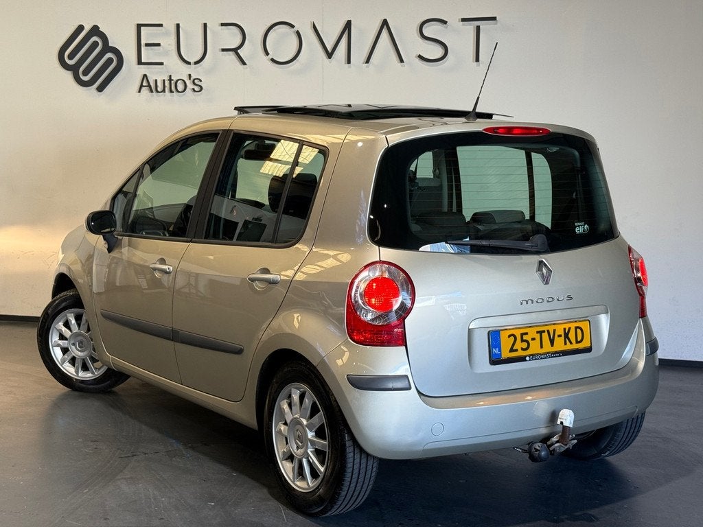 Renault Modus 1.6-16V Dynamique Automaat Airco Schuifdak Cru, Stof, Gebruikt, 4 cilinders, Beige