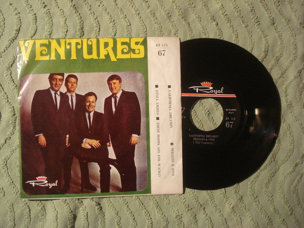 The Ventures 7" Vinyl EP: ‘California dreamin’ (Iran), Gebruikt, 7 inch, Ophalen of Verzenden, EP