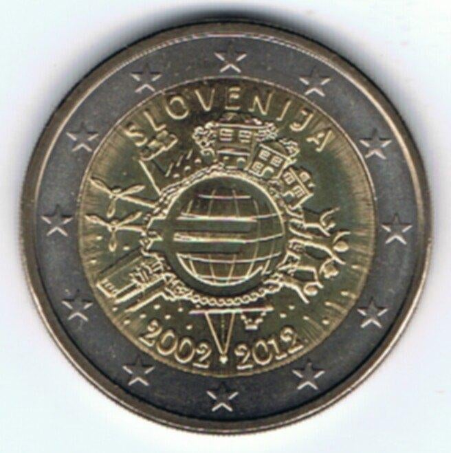 23-1070 Slovenie 2 euro 2012, Postzegels en Munten, Munten | Europa | Euromunten, Ophalen of Verzenden, Slovenië, 2 euro, Losse munt