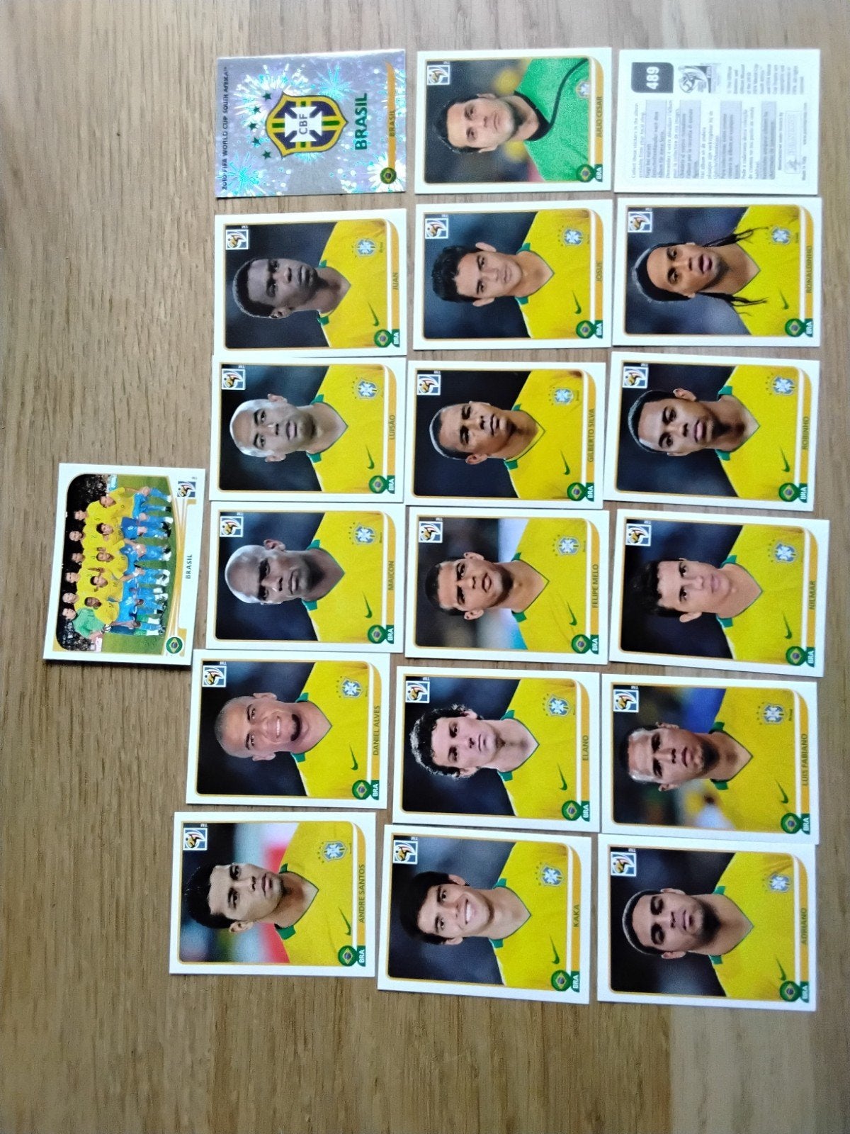 Compleet setje Panini stickers Brazilië WK 2010, Ophalen of Verzenden, Zo goed als nieuw, Poster, Plaatje of Sticker