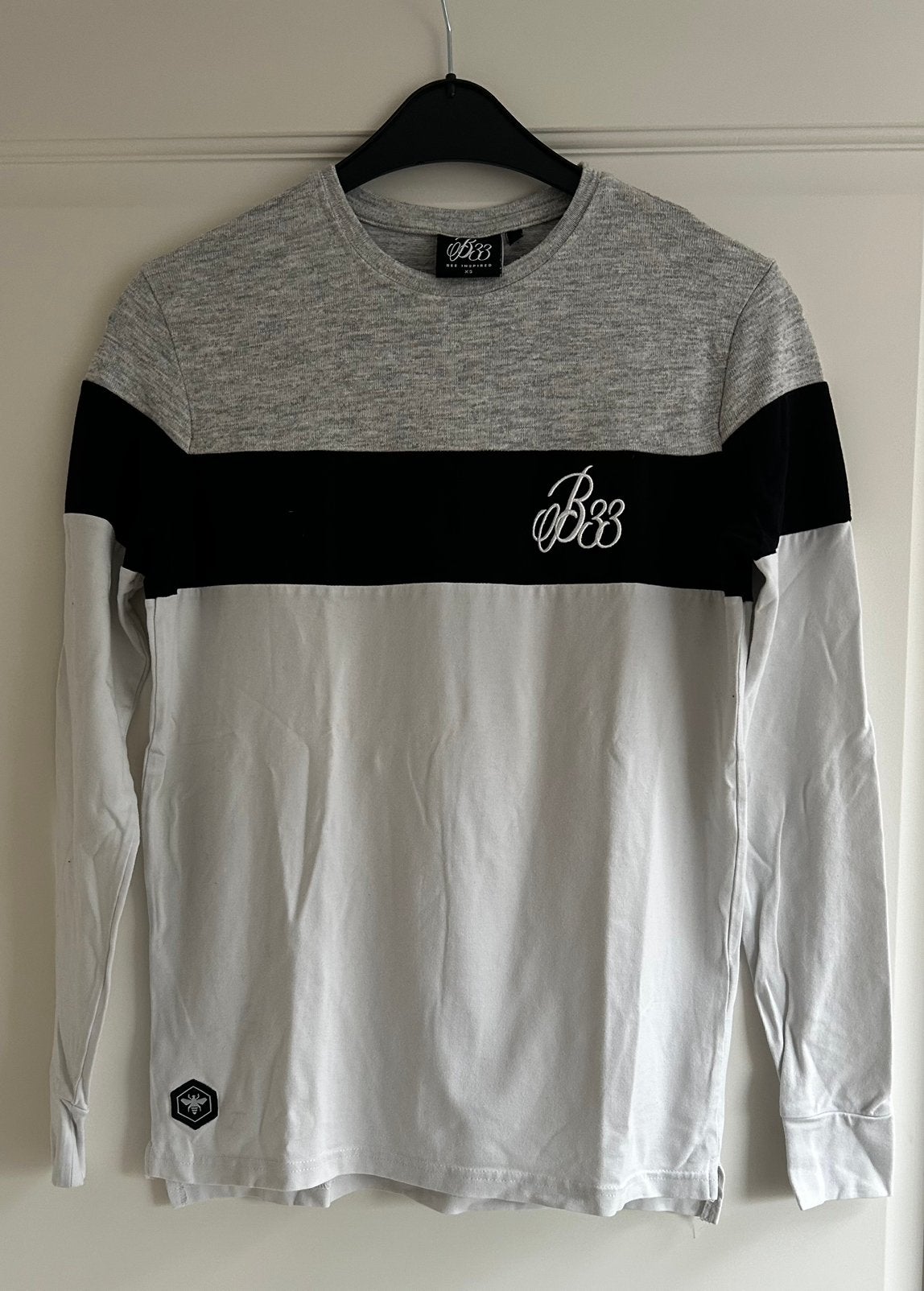 Shirt lange mouwen B33, Kleding | Heren, Ophalen of Verzenden, Gedragen, Maat 46 (S) of kleiner, Wit