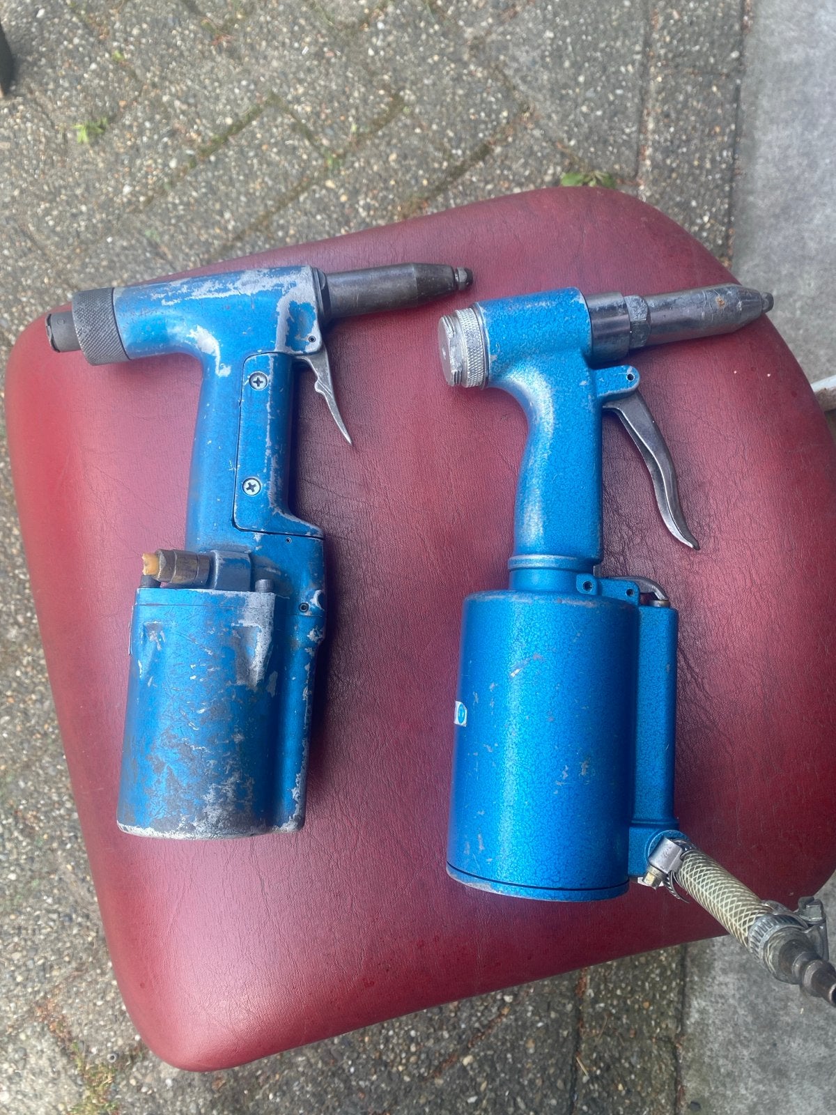 2x Adora Denko PR-6000 Air Riveter - Pneumatische Popnagelta, Ophalen of Verzenden, Gebruikt