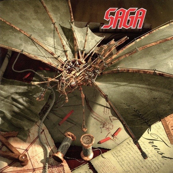 Saga - Trust, Cd's en Dvd's, Ophalen of Verzenden, Zo goed als nieuw, Progressive Rock, Inclusief boekje