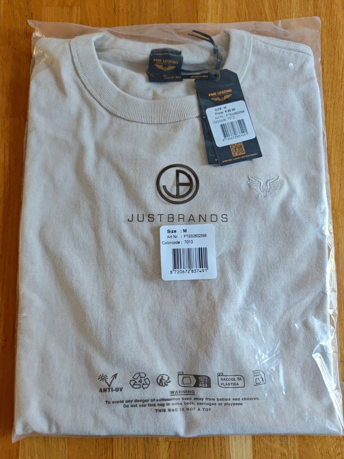 PME Legend T-shirt - Maat M - Nieuw met kaartjes, Maat 48/50 (M), Beige, Nieuw, Ophalen of Verzenden