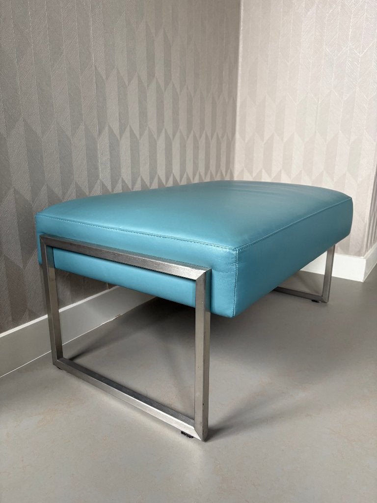 hocker, Ophalen, Modern design, Leer, 75 tot 100 cm