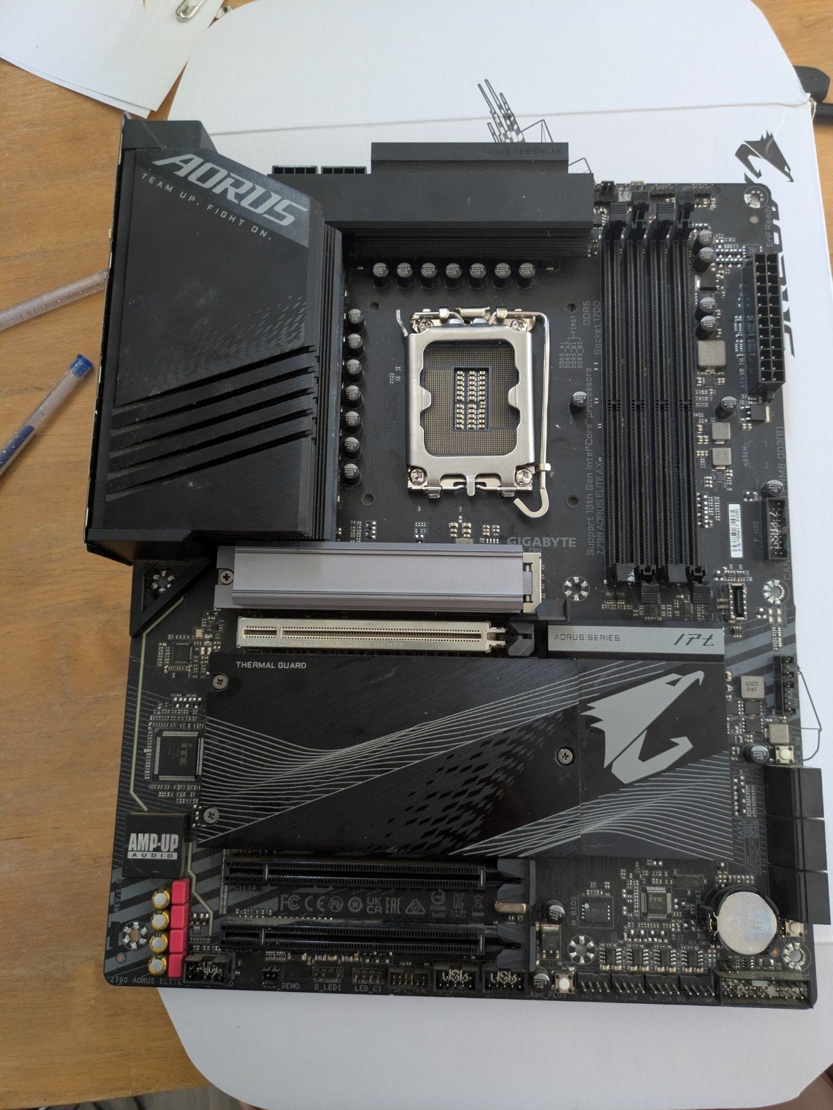 AORUS Elite Z790 Moederbord - Intel LGA1700 DDR5, Ophalen of Verzenden, Zo goed als nieuw, DDR5