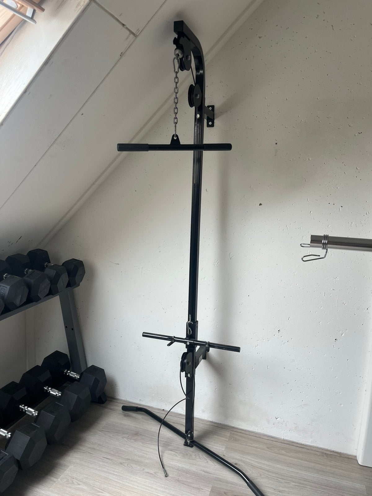 VidaXL Home Gym met 2 Katrollen, Wandgemonteerd, Ophalen, Gebruikt, Krachtstation