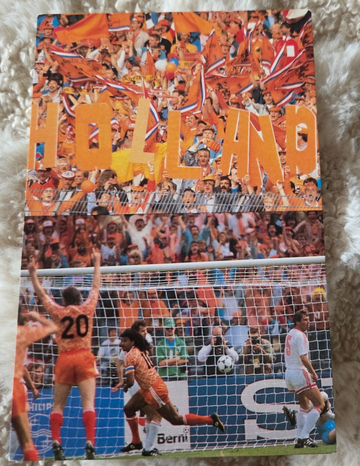 Vintage Ansichtkaart EK 1988 Voetbal Oranje Gullit, Verzamelen, Verzenden, 1980 tot heden, Ongelopen, Sport en Spel