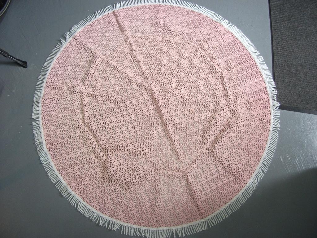 Vintage rond tafelkleed voor buiten, Ophalen of Verzenden, Zo goed als nieuw