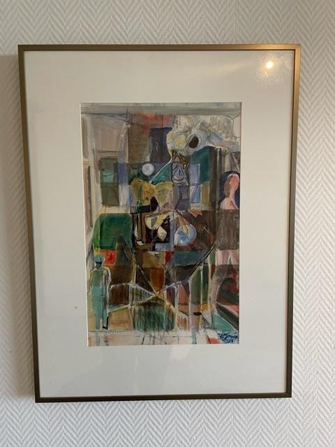 Schilderij de Trap van Jaap groen, Ophalen