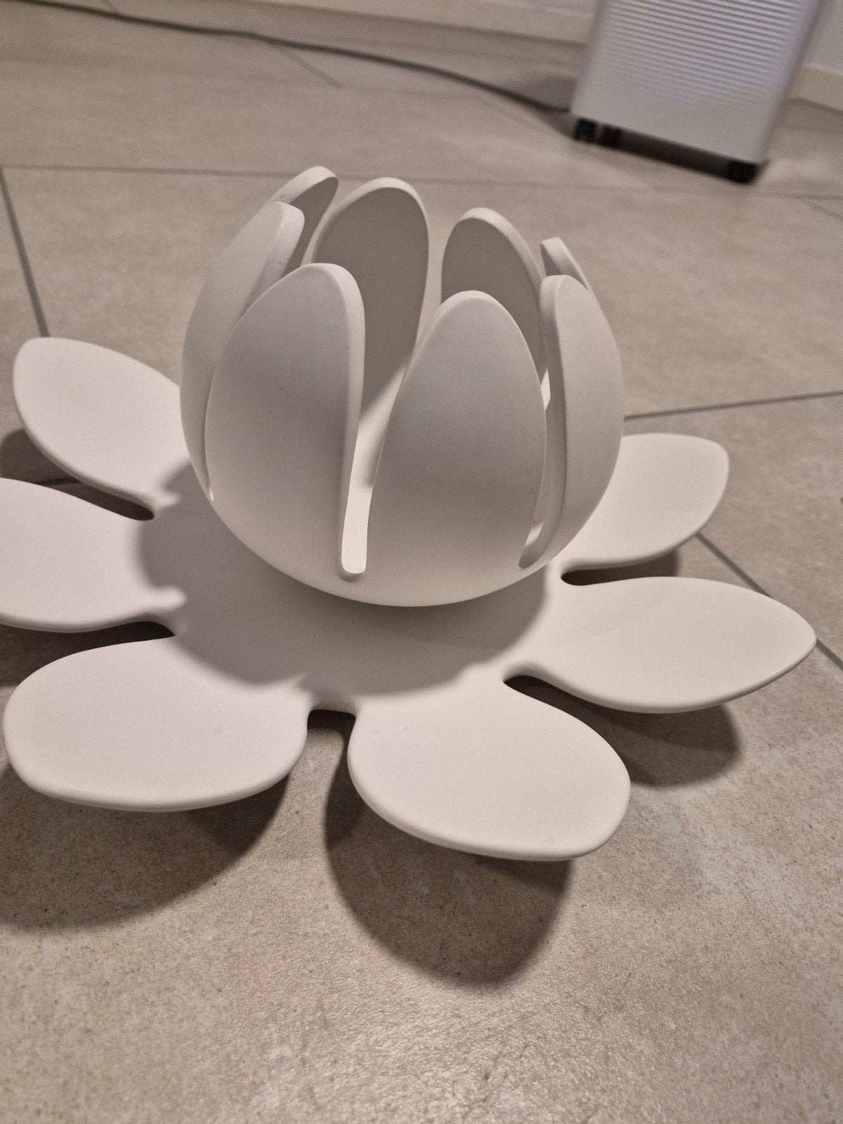 Set decoratieve vaasjes - 32cm, Huis en Inrichting, Woonaccessoires | Vazen, Zo goed als nieuw, Wit, Minder dan 50 cm, Overige materialen