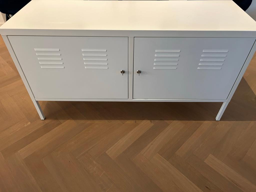 IKEA Opbergkast wit metaal - Zo goed als nieuw, Ophalen, 100 tot 150 cm, Zo goed als nieuw, Metaal