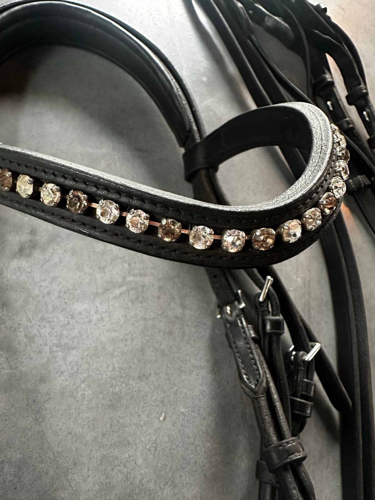 Schumacher Schockemöhle Stang trens Hoofdstel Cob Glitter, Dieren en Toebehoren, Verzenden, Zwart, Cob, Symmetrisch
