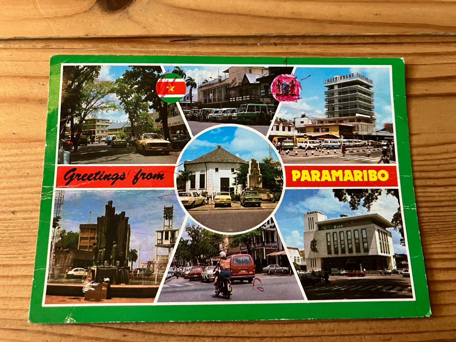 Ansichtkaart Suriname, paramaribo, 7-luik, Ophalen of Verzenden