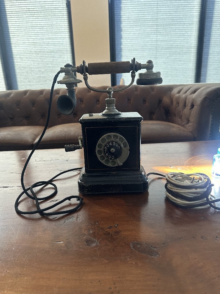 Antieke Telefoon met Draaischijf - Vintage Decoratie, Ophalen