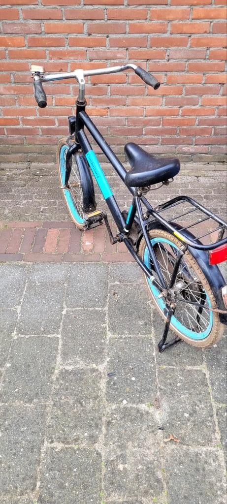 20" jongensfiets zwart/blauw, Ophalen of Verzenden, Gebruikt, 20 inch