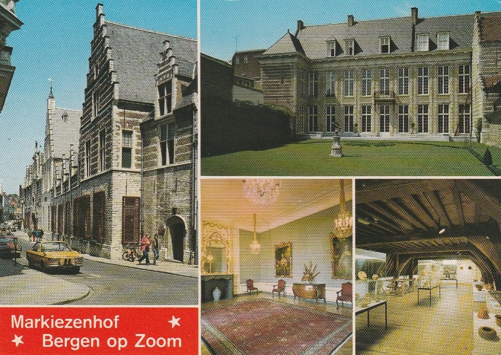 BERGEN OP ZOOM Markiezenhof met BMW, Verzamelen, Ansichtkaarten | Nederland, Verzenden, 1960 tot 1980, Ongelopen, Noord-Brabant