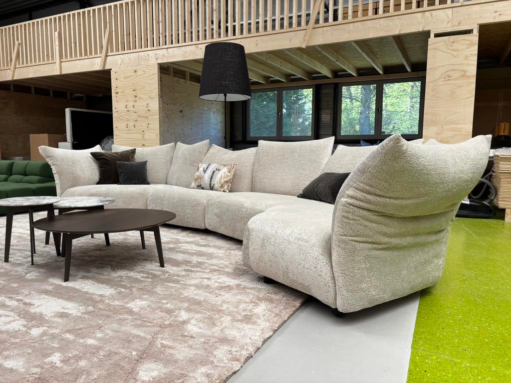 Edra Standard modulaire bank stof T 8212 Soft Nest LP 32K, 125 cm of meer, Info@micheldethouars.nl, 9723 CA, Nieuw