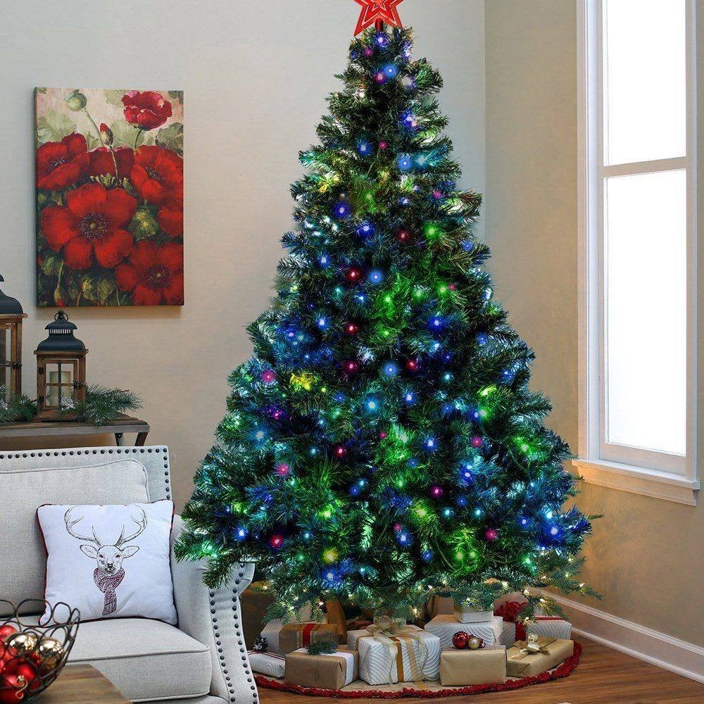 Groene Kunst-Kerstboom. 180cm Incl. Led's Met Kleurwisseling, Diversen, Kerst, Ophalen of Verzenden, Nieuw