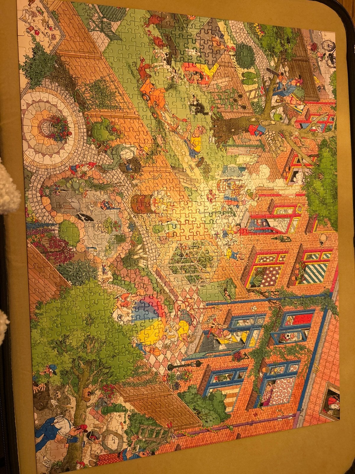 Jan van Haasteren puzzel 'Neighbours' 950 stukjes, Ophalen of Verzenden, 500 t/m 1500 stukjes, Gebruikt, Legpuzzel