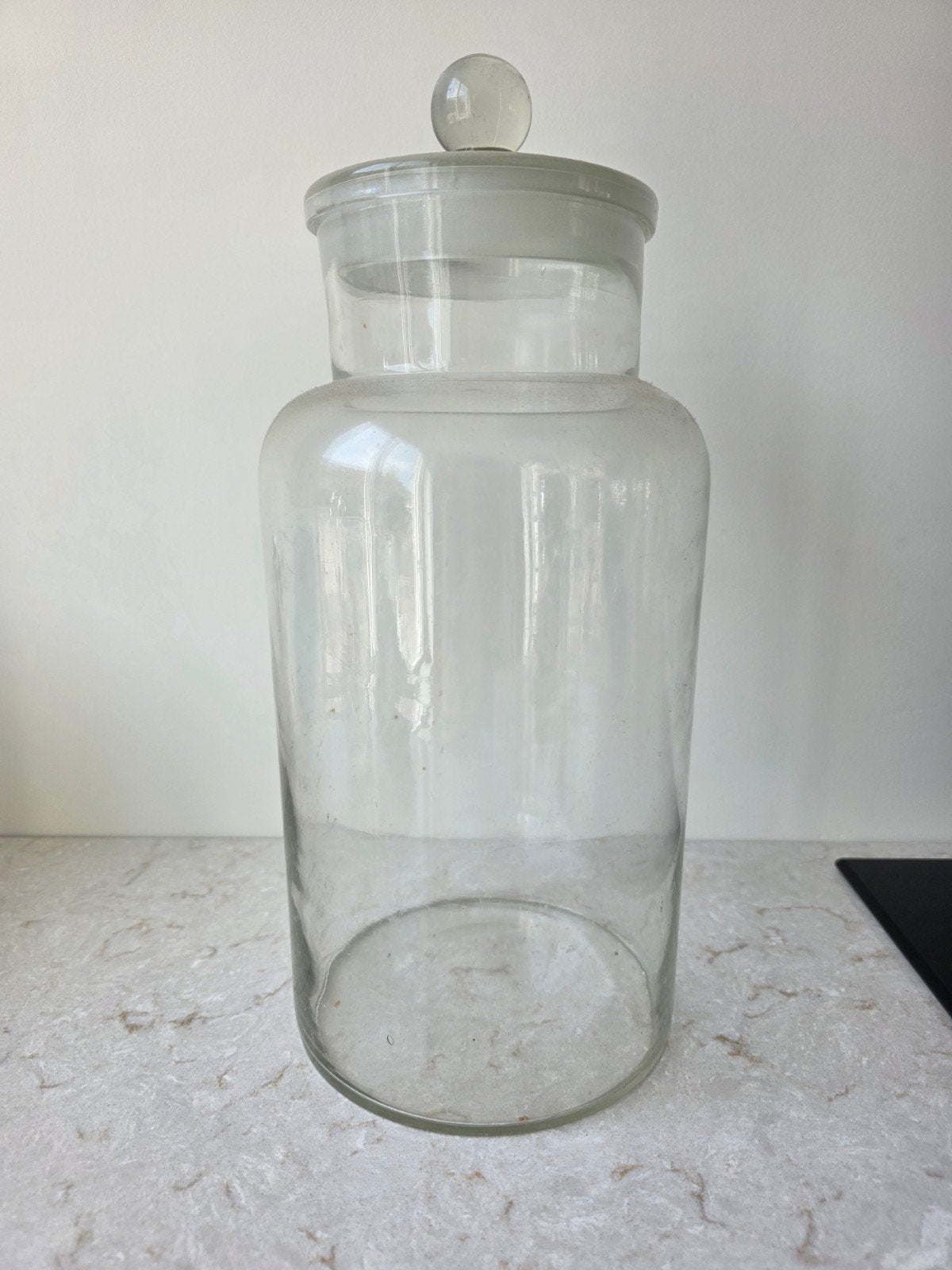 Grote glazen pot met deksel - Apothekerspot, Ophalen of Verzenden