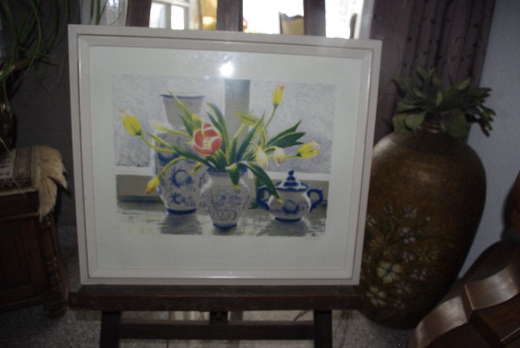 Moskou tulpen autolithografie  ( Rusland, Ophalen of Verzenden