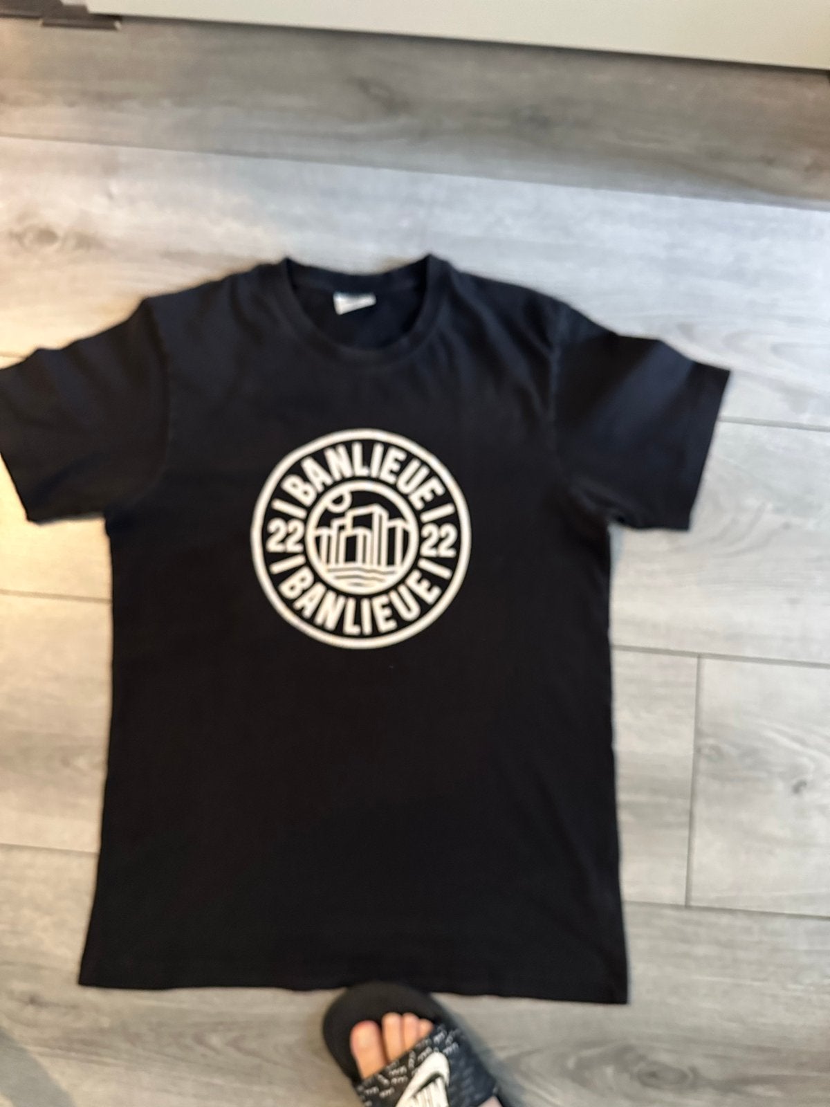 Banlieue T-shirt Zwart Maat L, Ophalen of Verzenden, Gedragen, Maat 52/54 (L), Zwart