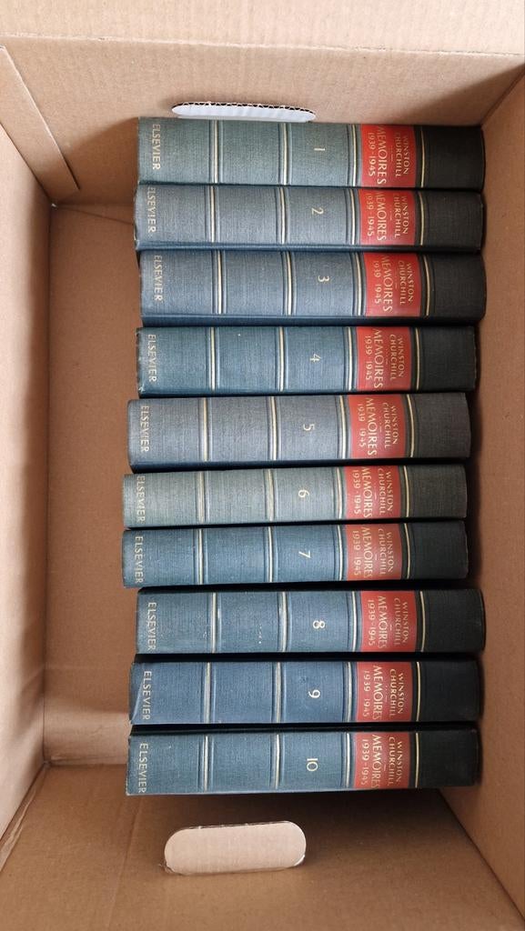 Winston Churchill - Memoires 1939-1945 (10 delen), Ophalen, 20e eeuw of later, Gelezen, Winston Churchill
