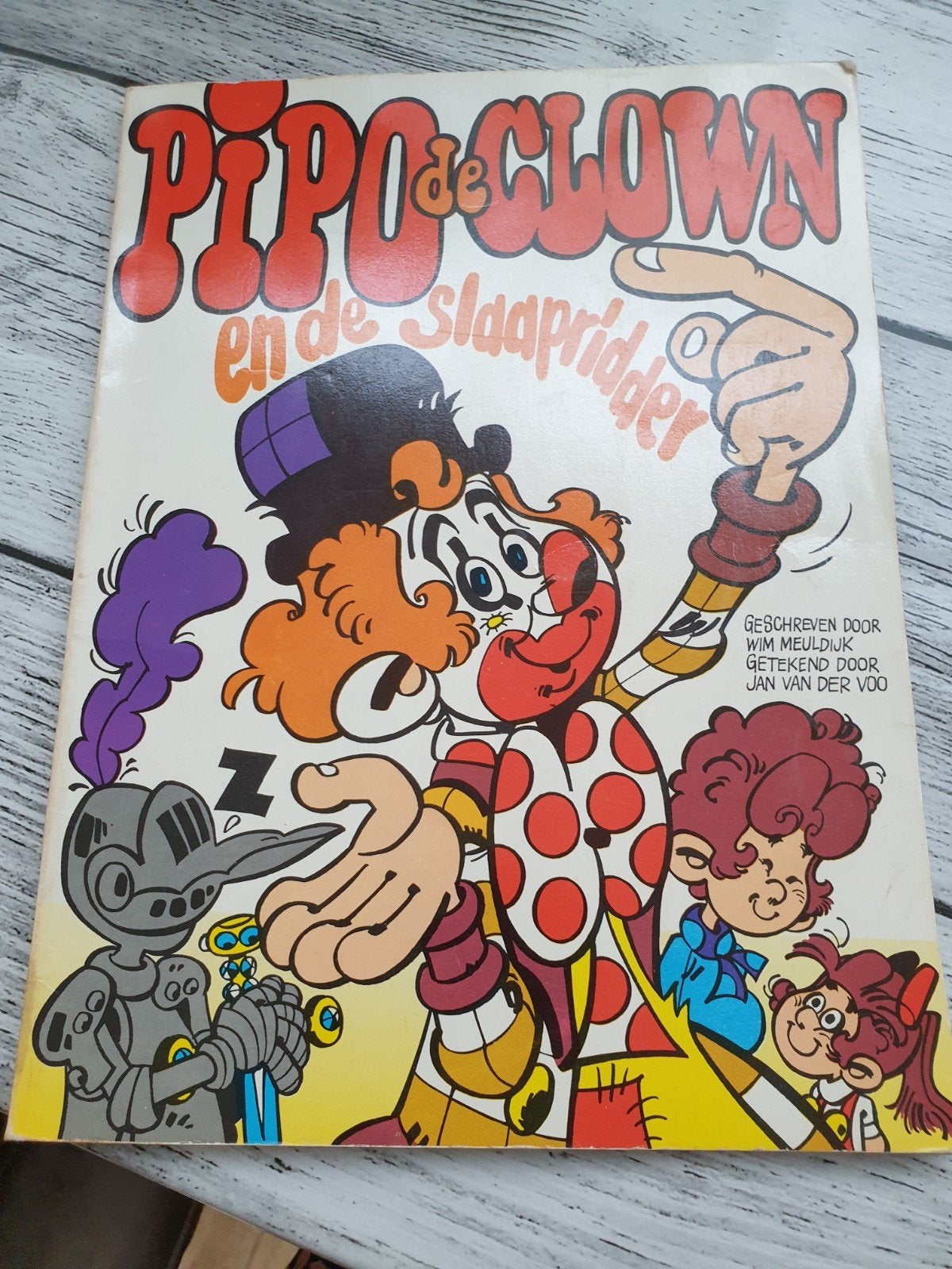 Pipo de Clown en de slaapridder - Stripboek, Boeken, Eén stripboek, Ophalen of Verzenden, Gelezen, Wim Meuldijk