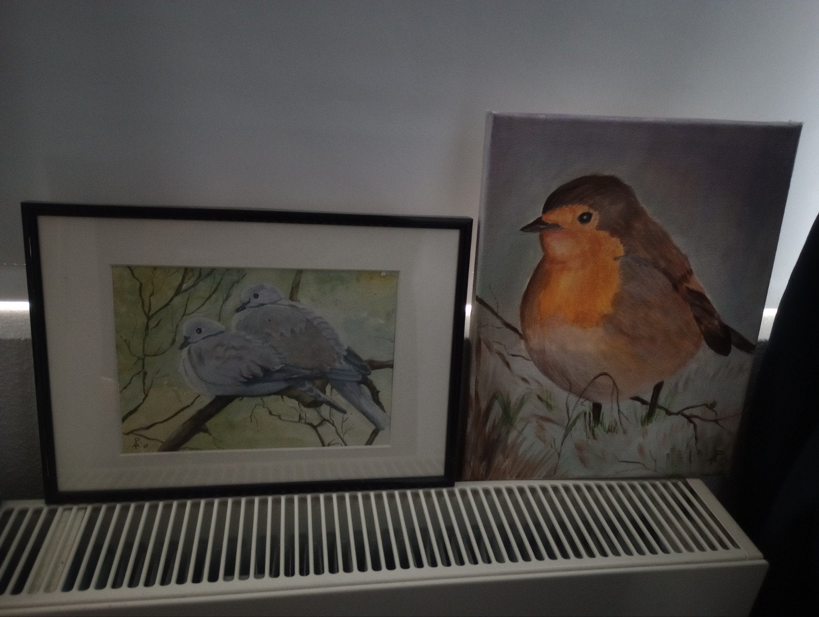 Mooie schilderijen van vogels (samen of los), Ophalen, Realistisch, Dieren, Ingelijst
