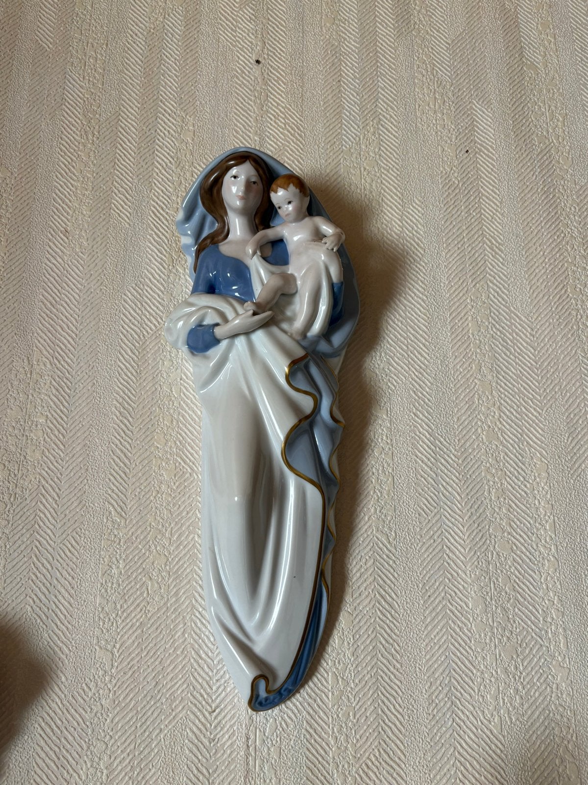 Beeldje Maria met Kind - Porselein (Goebel), Ophalen of Verzenden