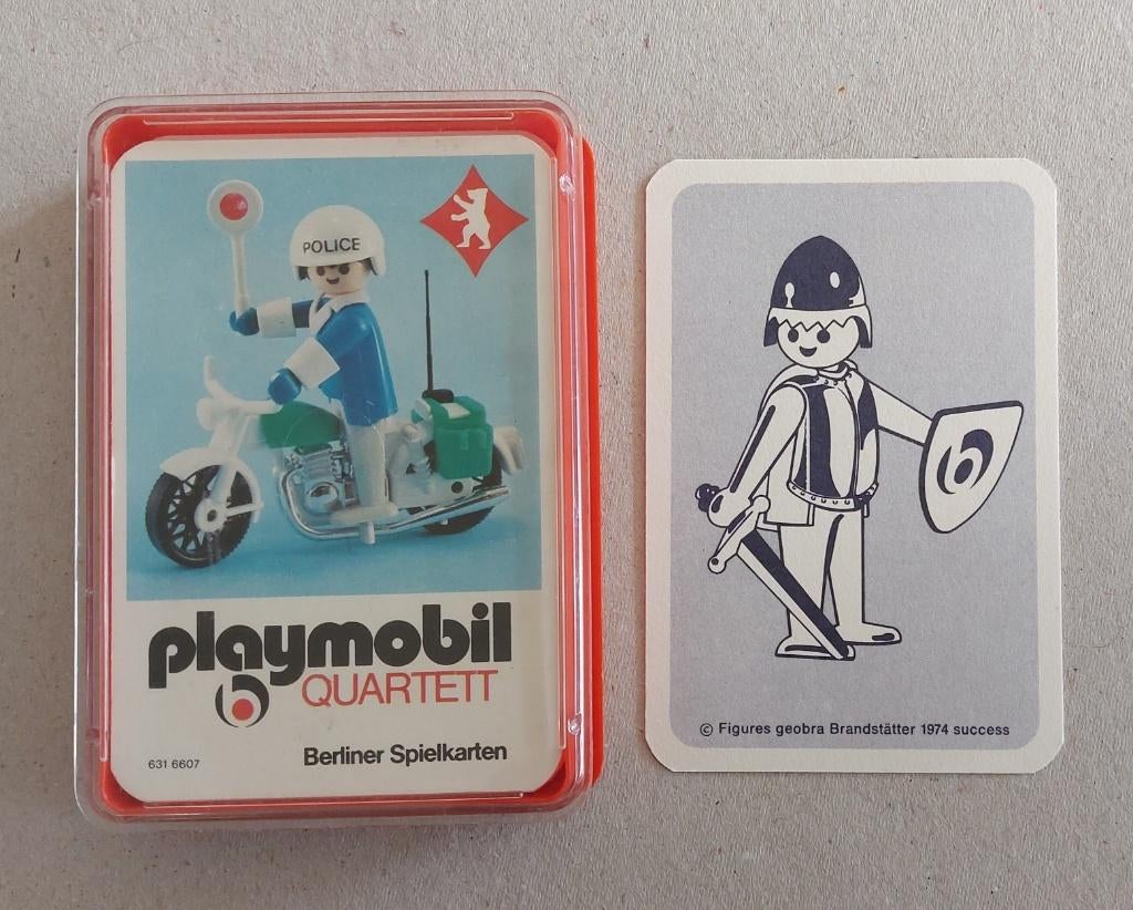 Kwartetspel Playmobil 1974, Verzamelen, Speelkaarten, Jokers en Kwartetten, Ophalen of Verzenden, Gebruikt, Kwartet(ten)