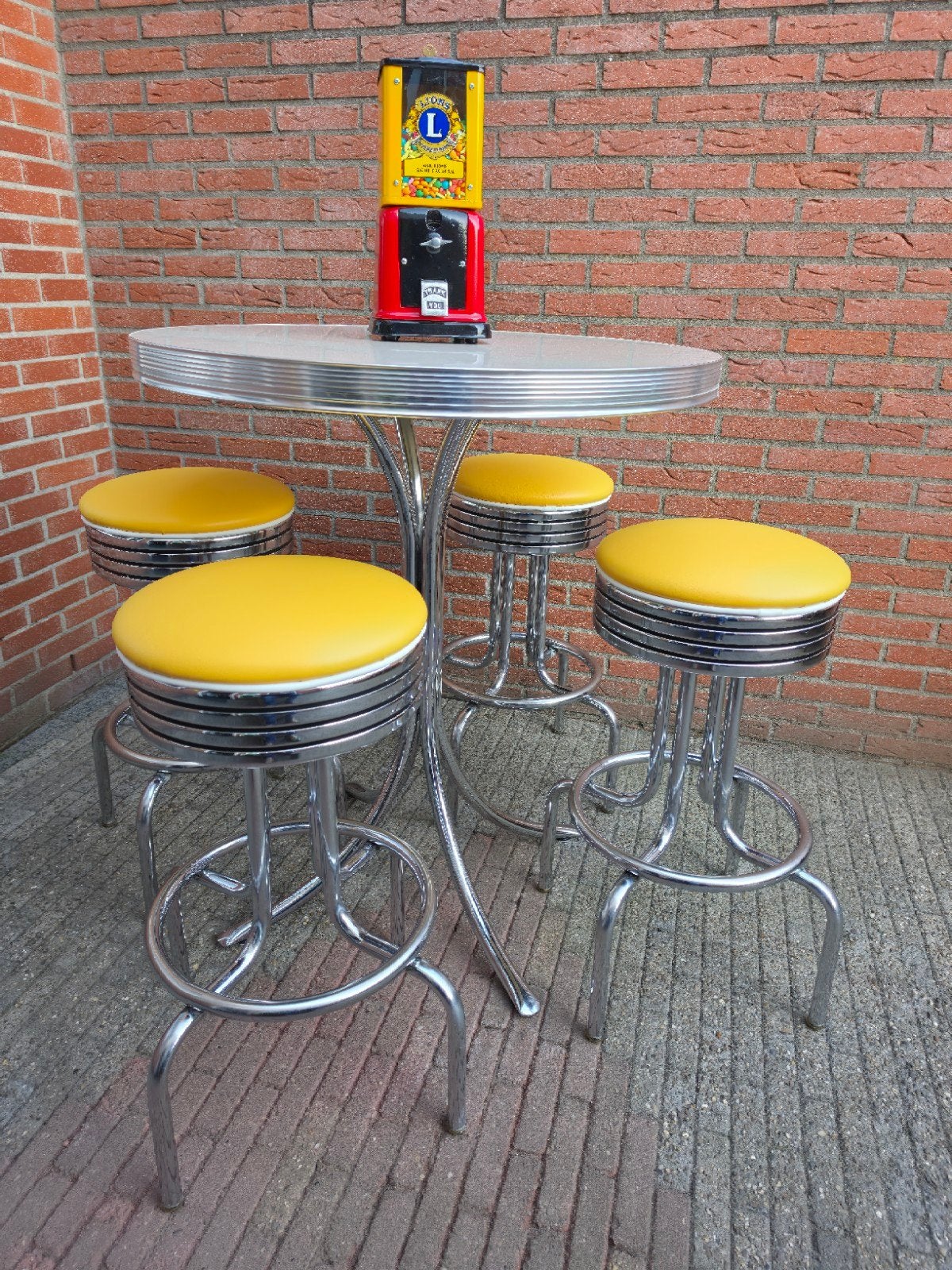FIFTIES SIXTIES AMERIKAANSE BARKRUKKEN BEL AIR BARTAFEL, Huis en Inrichting, Ophalen, 5 krukken of meer, 60 tot 90 cm, Met voetsteun