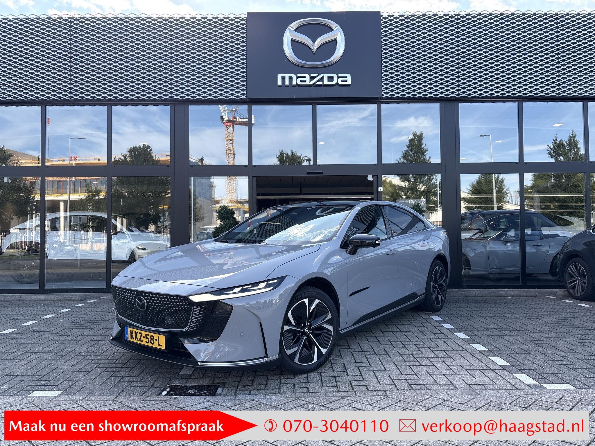 Mazda 6e Takumi Long Range 80 kWh Demo korting / Netto Deal!, Automaat, Dealer onderhouden, Achterwielaandrijving, 6e