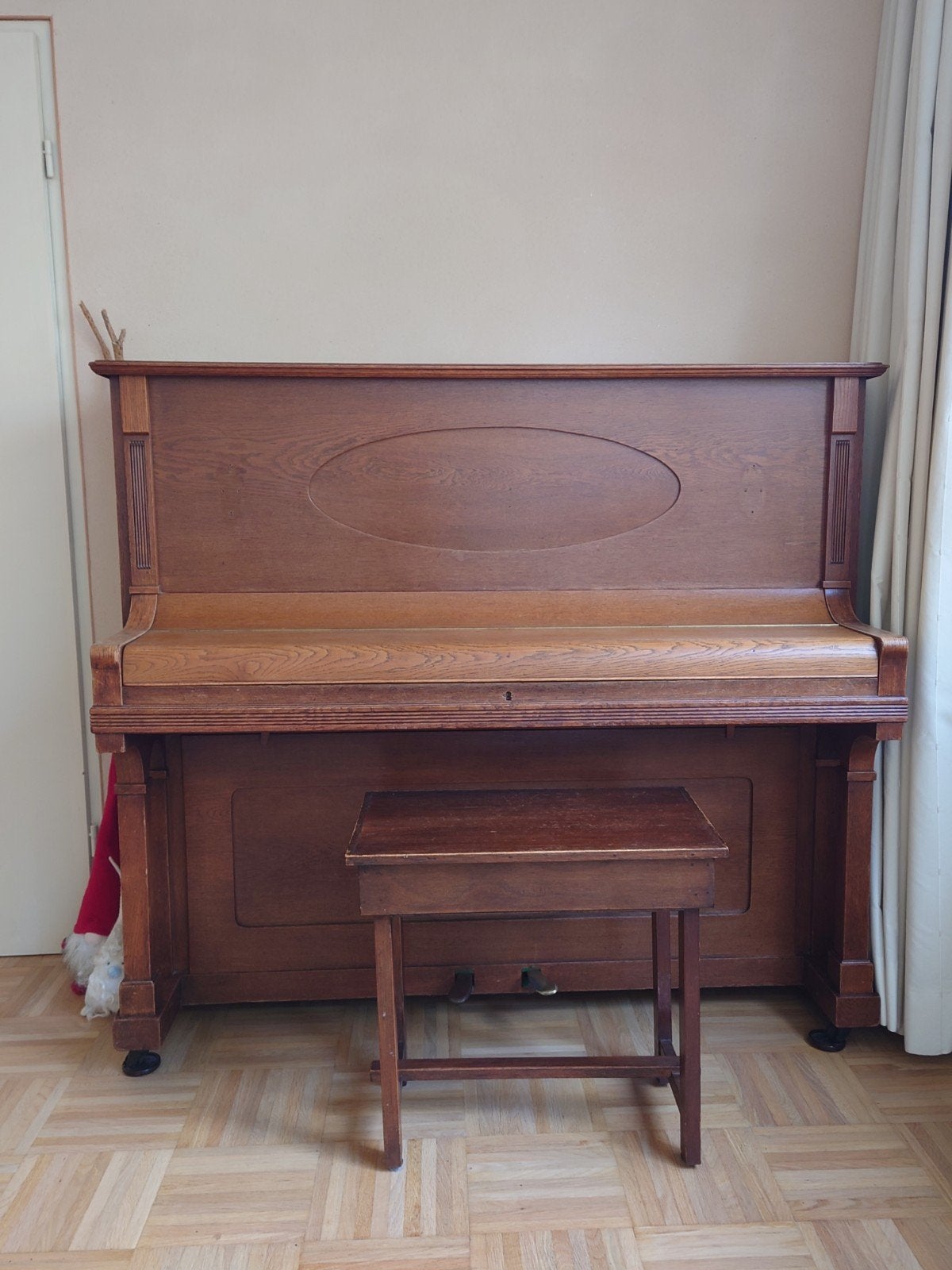 Antieke Bruine Piano  - Gebruikt, Ophalen, Gebruikt, Bruin, Piano