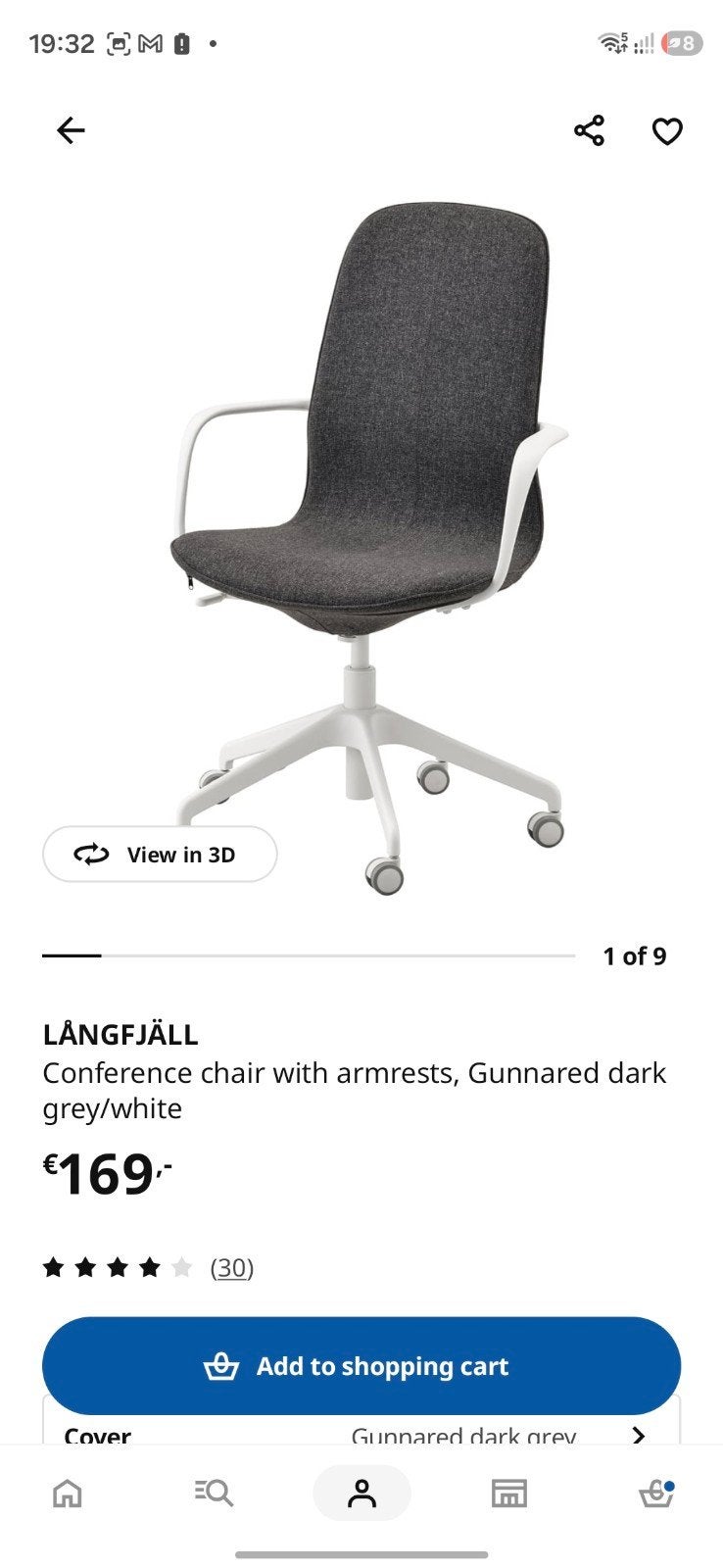 Foto 2 van IKEA Alex bureau en Landjfall stoel - perfecte set
