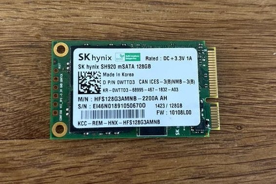 SK Hynix SH920 mSATA 128GB SSD, Computers en Software, Intern, Gebruikt, Ophalen of Verzenden, Laptop