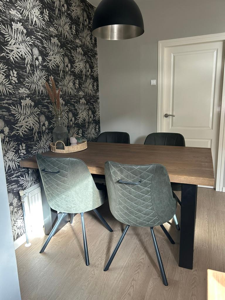 Eettafel (160x100) - Bieden mogelijk, Huis en Inrichting, Tafels | Eettafels, Ophalen, 100 tot 150 cm, Zo goed als nieuw, 150 tot 200 cm