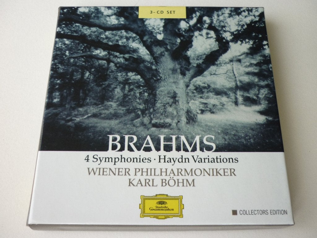 Brahms / Wiener Philharmoniker, Karl Böhm ‎– 4 Symphonies, Inclusief boekje, Boxset, Brahms, Ophalen of Verzenden