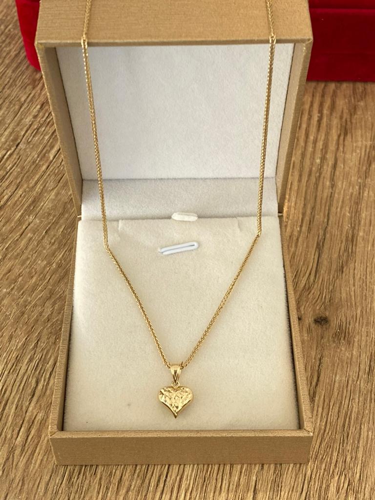 14 karaat(585)  ketting met hanger, Sieraden, Tassen en Uiterlijk, Kettingen, Nieuw, Goud, Goud, Met hanger, Ophalen of Verzenden