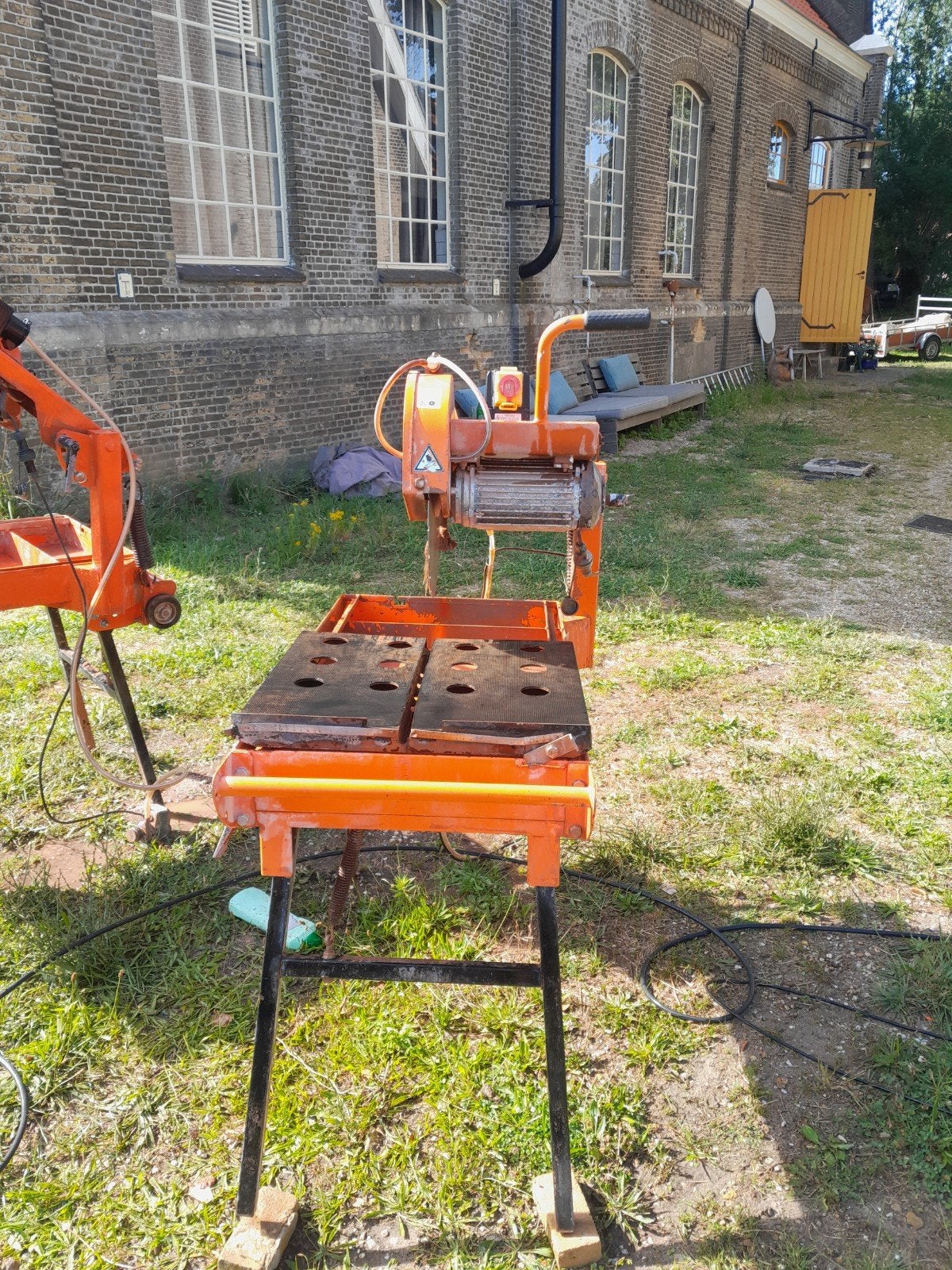 Saint gobain Norton Clipper CM 42 steenzaag., Doe-het-zelf en Verbouw, Gereedschap | Zaagmachines, Ophalen, Gebruikt, Norton Clipper