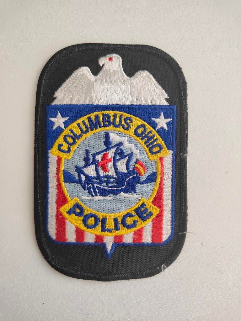 Columbus Ohio Police Patch - Geborduurd Embleem, Ophalen of Verzenden, Overige soorten, Amerika, Embleem of Badge