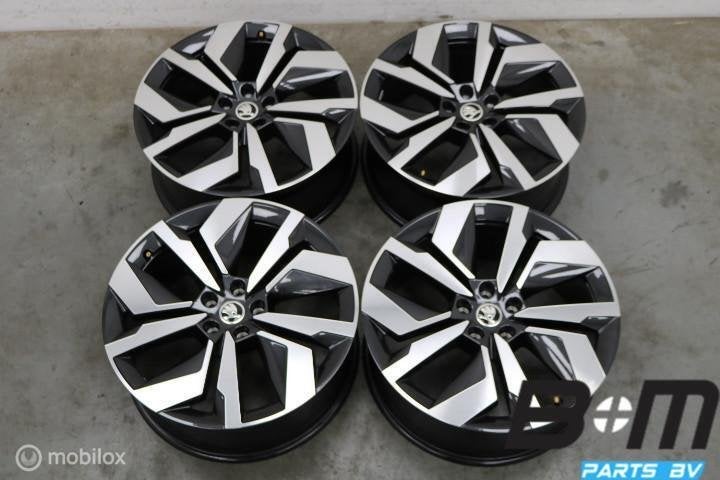 NIEUWSTAAT! ORIGINEEL 20 inch velgen Skoda Enyaq 5LA601025BT, Auto-onderdelen, Banden en Velgen, Gebruikt, Velg(en), Personenwagen