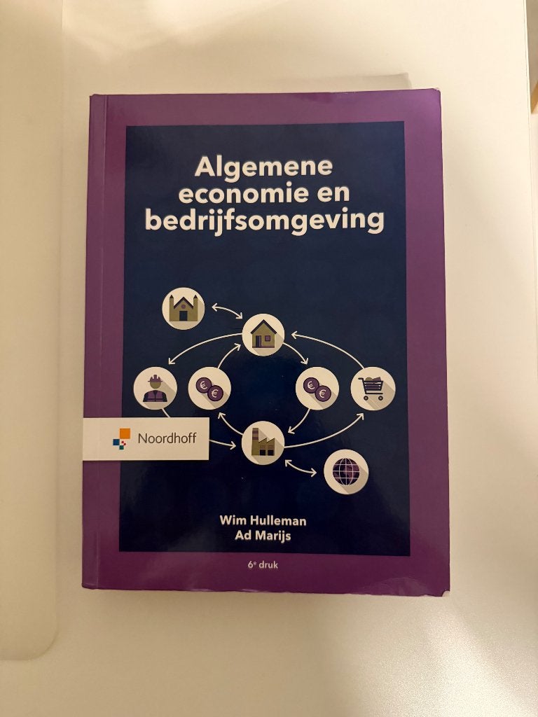 Algemene economie en bedrijfsomgeving - 6e druk, Wim Hulleman, Ad Marijs, Zo goed als nieuw, Gamma, HBO