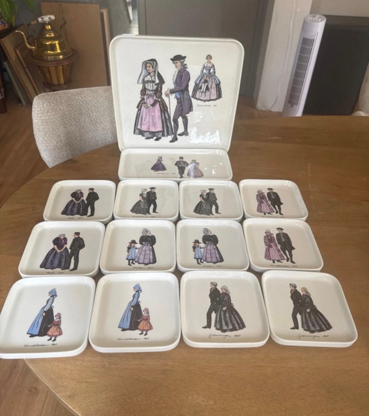 Villeroy & Boch Klederdracht Taart/Cake Set - 14 Delig, Ophalen