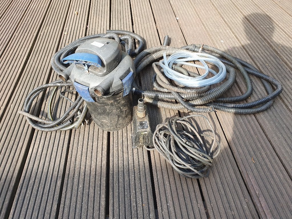 Compleet vijverpomp met vijverfilter, slangen, Ophalen of Verzenden, Gebruikt, Vijverpomp