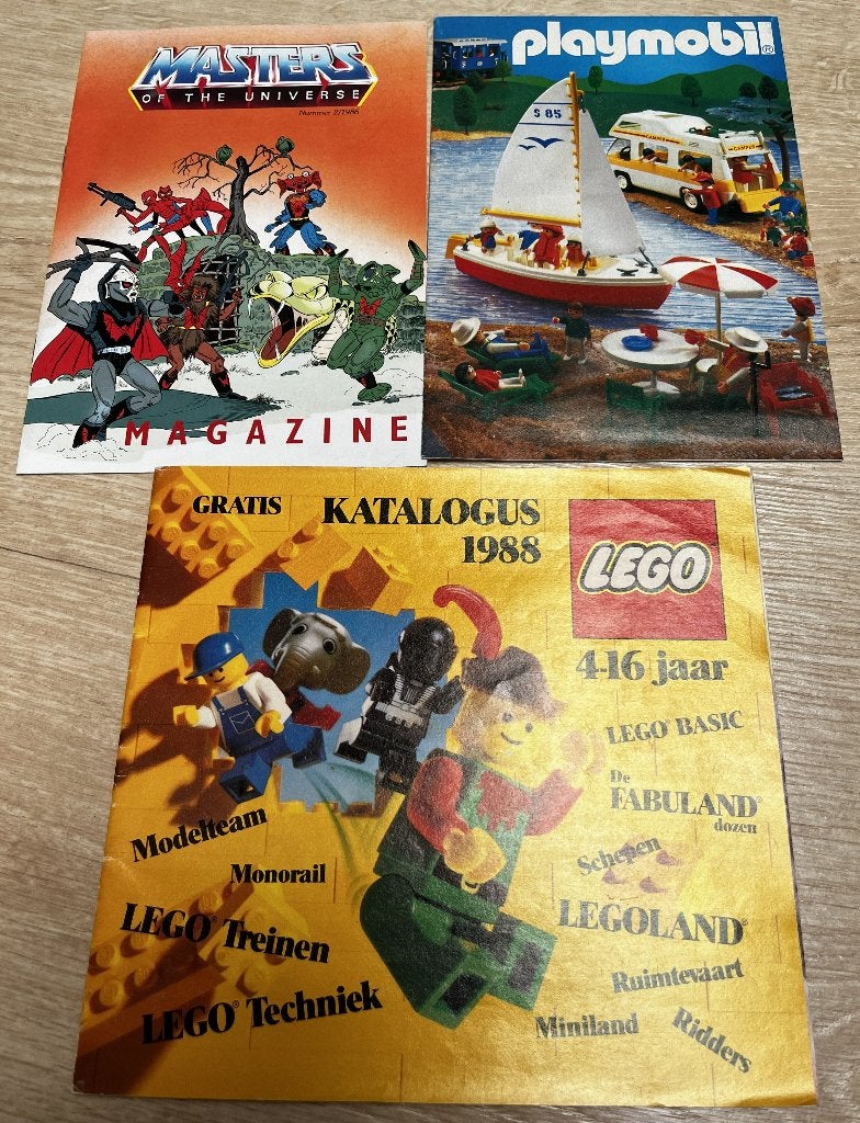 Folders Lego 1988, He-Man 1986, G.I. Joe, Ophalen of Verzenden, Gebruikt, Jongen of Meisje